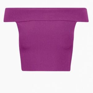 Aritzia Babaton Sculpt Knit Off-Shoulder Top